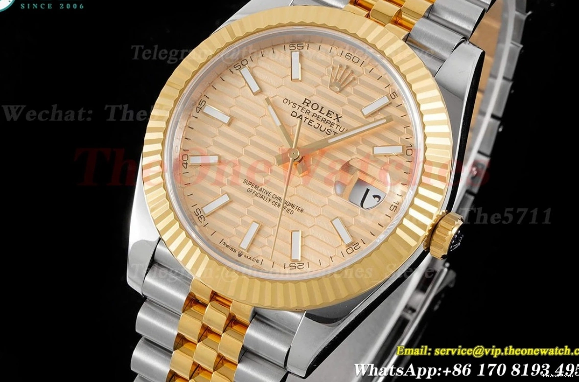 King 126333 VR3235 YG Datejust Gold SS Jubilee 904L 41mm Stk 0417